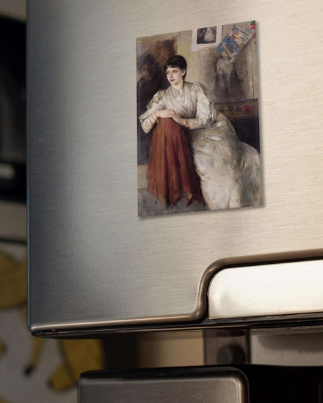 Magnes Portret kobiety w białej sukni Olga Boznańska