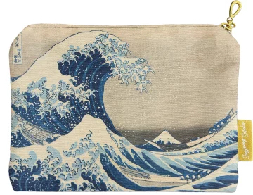 Kosmetyczka mini Wielka Fala w Kanagawie Katsushika Hokusai