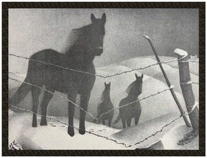 Naszywka February Grant Wood