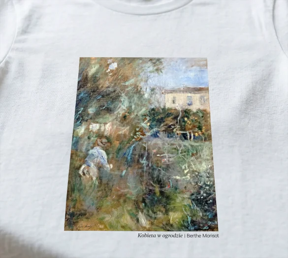 Koszulka z nadrukiem Kobieta w ogrodzie Berthe Morisot