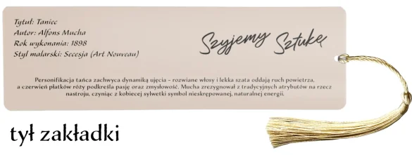 Zakładka do książki La Danse (Taniec) Alfons Mucha