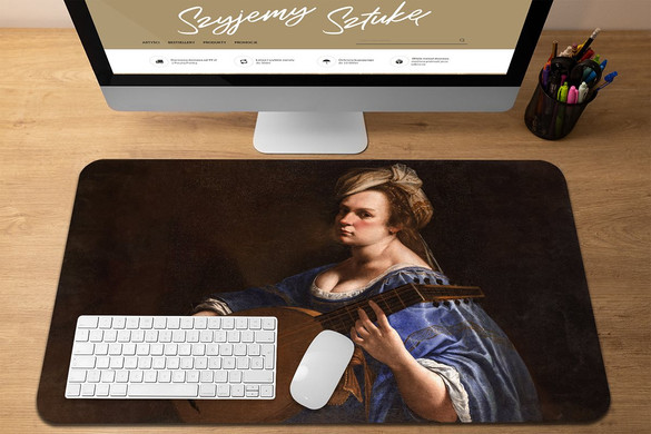 Podkładka Autoportret jako lutnistka Artemisia Gentileschi 60x40cm