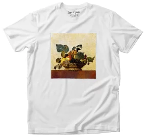 Koszulka z naszywką Kosz z owocami Caravaggio