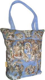 Torba na ramię shopper Sąd Ostateczny  Michał Anioł