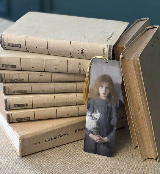 Zakładka do książki Dziewczyna z chryzantemami Olga Boznańska