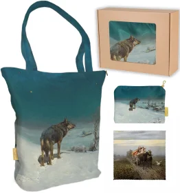 Zestaw prezentowy Alfred Wierusz-Kowalski Torba + Kosmetyczka + Ściereczka