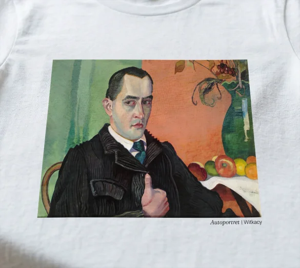 Koszulka z nadrukiem Autoportret Witkacy