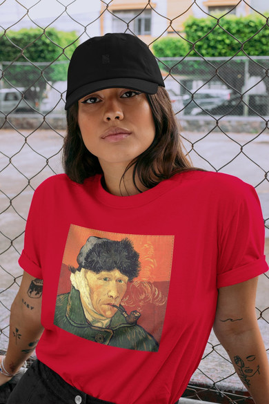 Koszulka z naszywką Autoportret z zabandażowanym uchem Vincent Van Gogh