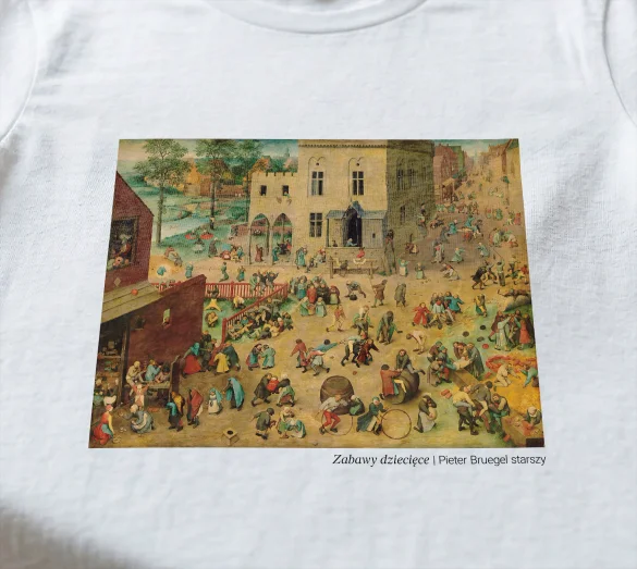 Koszulka z nadrukiem Zabawy dziecięce Pieter Bruegel starszy