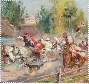 Ściereczka do okularów Wesele krakowskie na drodze Wojciech Kossak