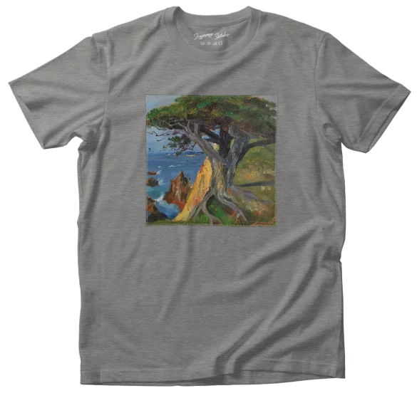 Koszulka z naszywką Pejzaż z Monterey Wojciech Kossak