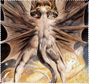 Ściereczka do okularów Wielki czerwony smok i niewiasta obleczona w słońce William Blake