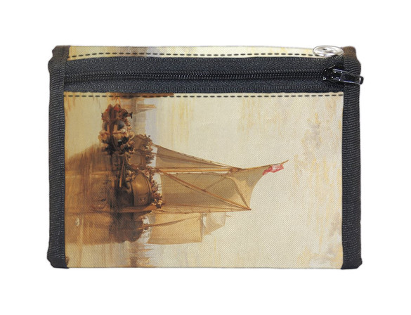 Portfel Statek pasażerski Dort z Rotterdamu bez wiatru William Turner