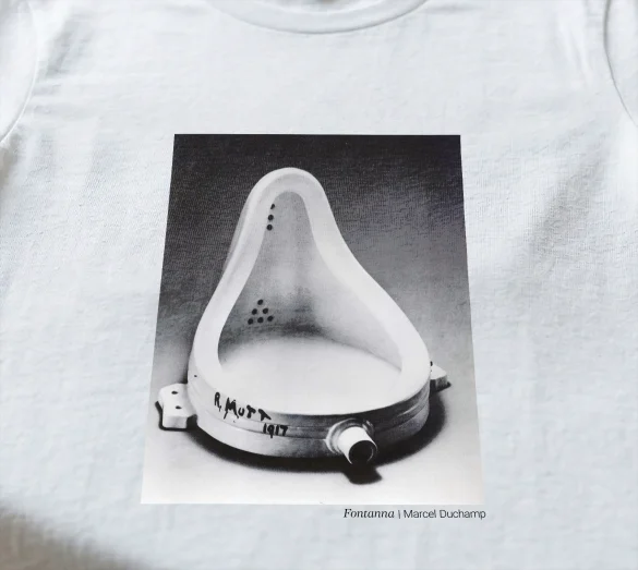 Koszulka z nadrukiem Fontanna Marcel Duchamp