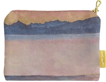 Kosmetyczka mini Genfersee mit Mont-Blanc im Morgenrot Ferdinand Hodler