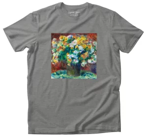 Koszulka z naszywką Chryzantemy Pierre-Auguste Renoir