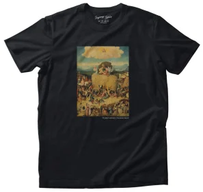 Koszulka z nadrukiem Tryptyk woźnicy Hieronim Bosch