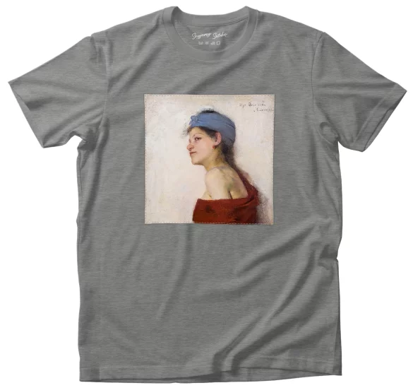 Koszulka z naszywką Portret kobiety - Cyganka Olga Boznańska