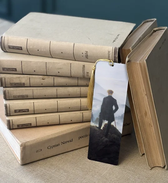 Zakładka do książki Wędrowiec nad morzem mgły Caspar David Friedrich