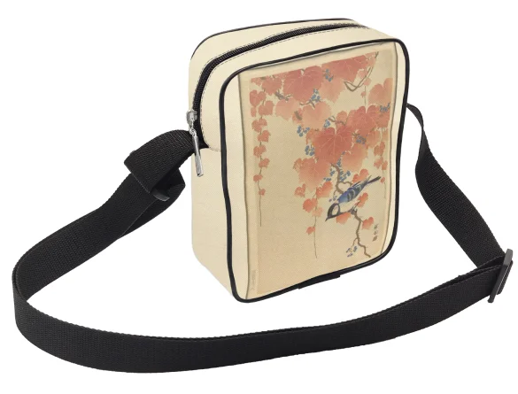 Torba Listonoszka Sikora bogatka na gałęzi paulowni Ohara Koson