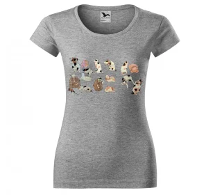 Bluzka damska Przysłowia Ilustrowane przez Koty Utagawa Kuniyoshi