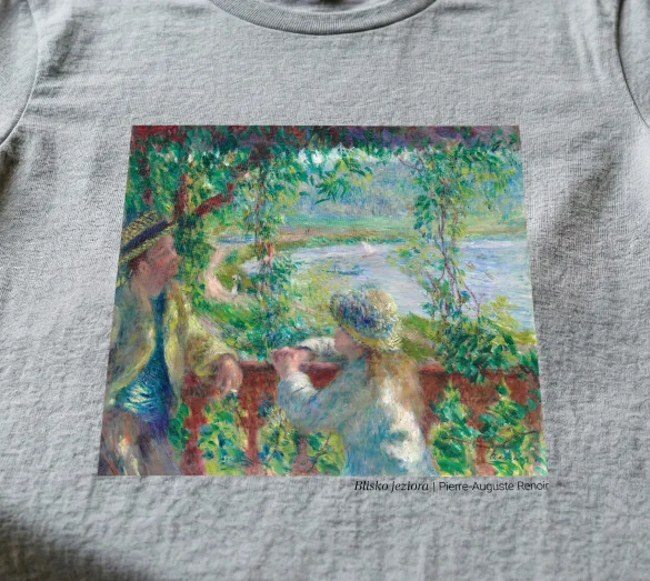 Koszulka z nadrukiem Blisko jeziora Pierre-Auguste Renoir