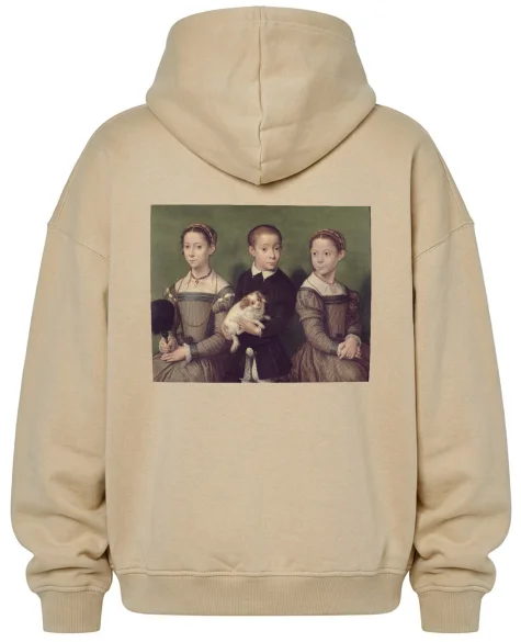 Bluza oversize Troje dzieci z psem Sofonisba Anguissola