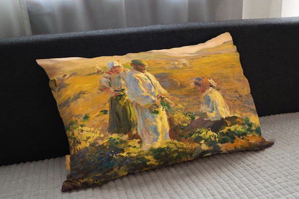 Poduszka Kopanie buraków Leon Wyczółkowski