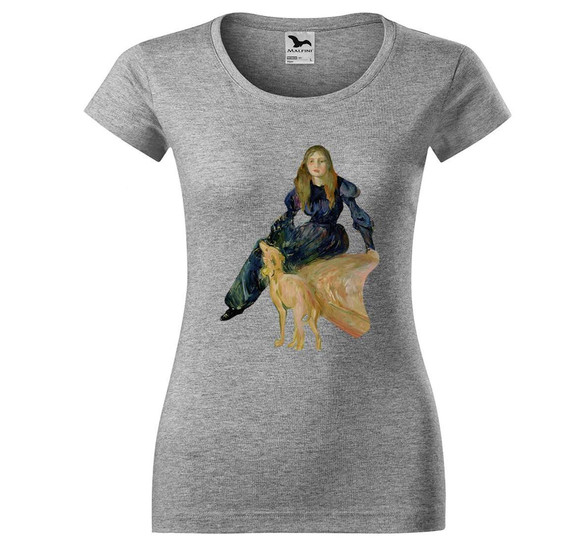 Bluzka damska Julie Manet i jej piesek Laërte Berthe Morisot