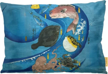 Poduszka Umysły ryb Utagawa Kuniyoshi