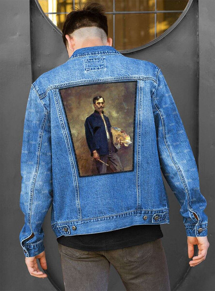 Ekran Portret własny z paletą Wojciech Kossak