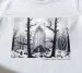 Koszulka z nadrukiem Cmentarz w śniegu Caspar David Friedrich