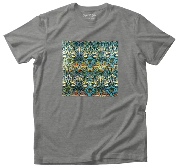 Koszulka z naszywką Paw i smok William Morris