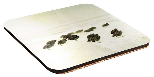 Podkładka pod kubek Kuropatwy na śniegu Józef Chełmoński