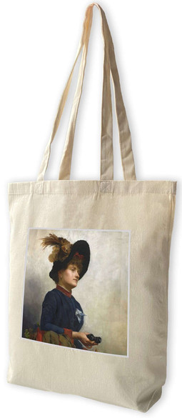 Torba z naszywką Kobieta z lornetką Anna Bilińska-Bohdanowiczowa