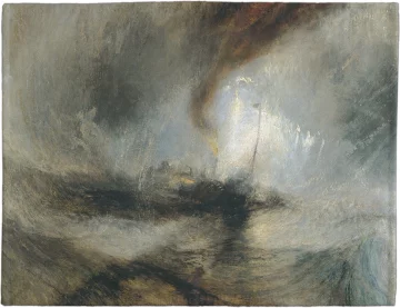 Podkładka na stół Śnieżyca: Parowiec na wejściu do portu William Turner