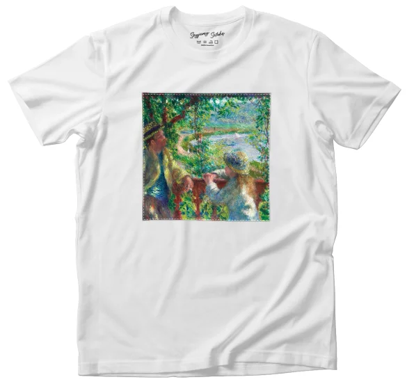 Koszulka z naszywką Blisko jeziora Pierre-Auguste Renoir