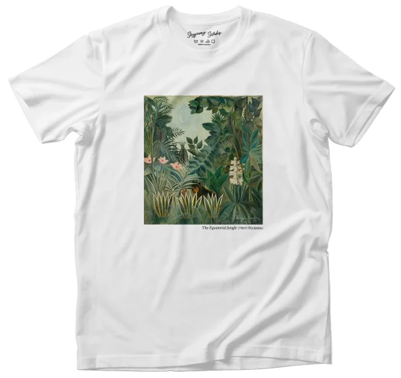 Koszulka z nadrukiem The Equatorial Jungle Henri Rousseau