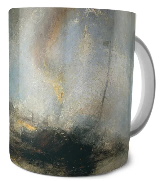 Kubek Śnieżyca: Parowiec na wejściu do portu William Turner