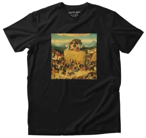 Koszulka z nadrukiem Tryptyk woźnicy Hieronim Bosch