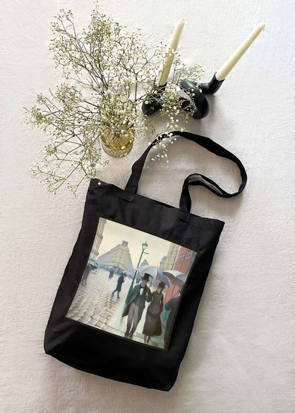 Torba z naszywką Paryż. Deszczowy dzień Gustave Caillebotte