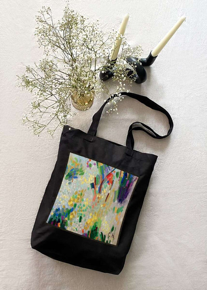 Torba z naszywką Blumenstillleben – Komposition (Martwa natura z kwiatami) Curt Herrmann