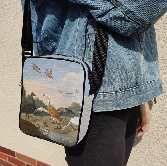 Torba listonoszka Czaple i kaczki na rzece Jan van Kessel (starszy)