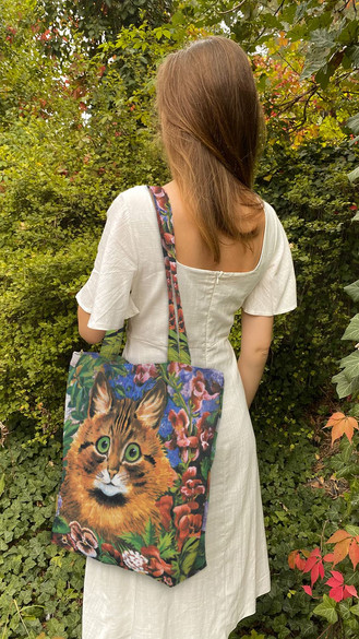 Torba na ramię shopper Studium kota Louis Wain