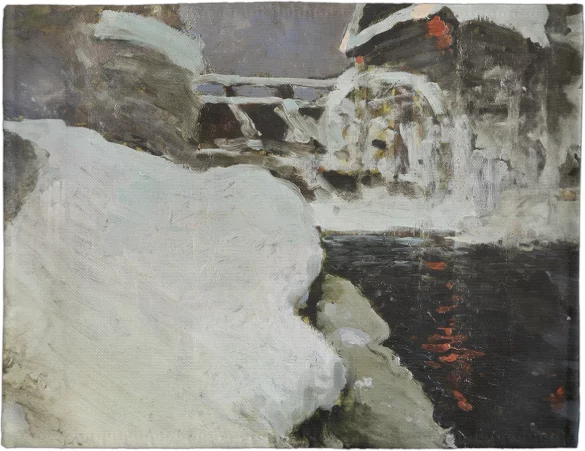 Podkładka na stół Młyn zimą Ferdynand Ruszczyc