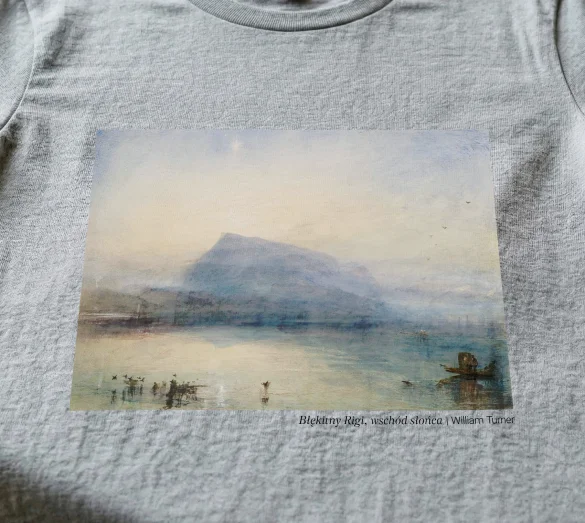Koszulka z nadrukiem Błękitny Rigi, wschód słońca William Turner