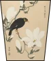 Ekran Wzgórze Myna na gałęzi magnolii Ohara Koson