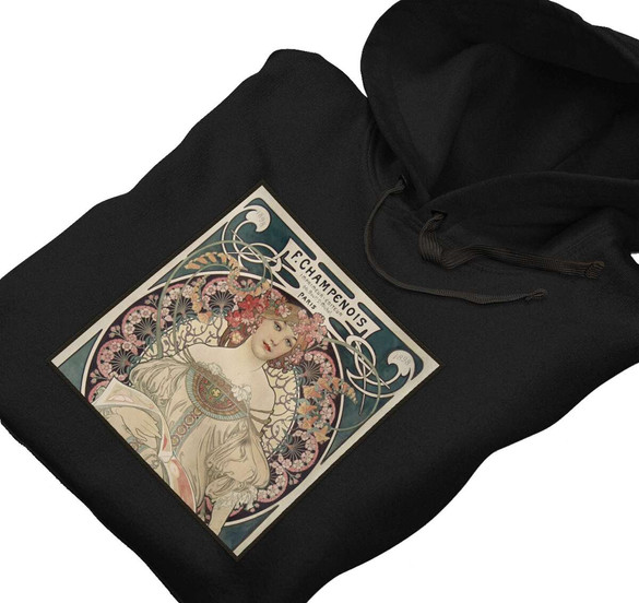 Bluza z naszywką Rozmarzenie Alfons Mucha