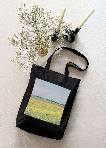 Torba z naszywką Równina Gennevilliers, żółte pola Gustave Caillebotte