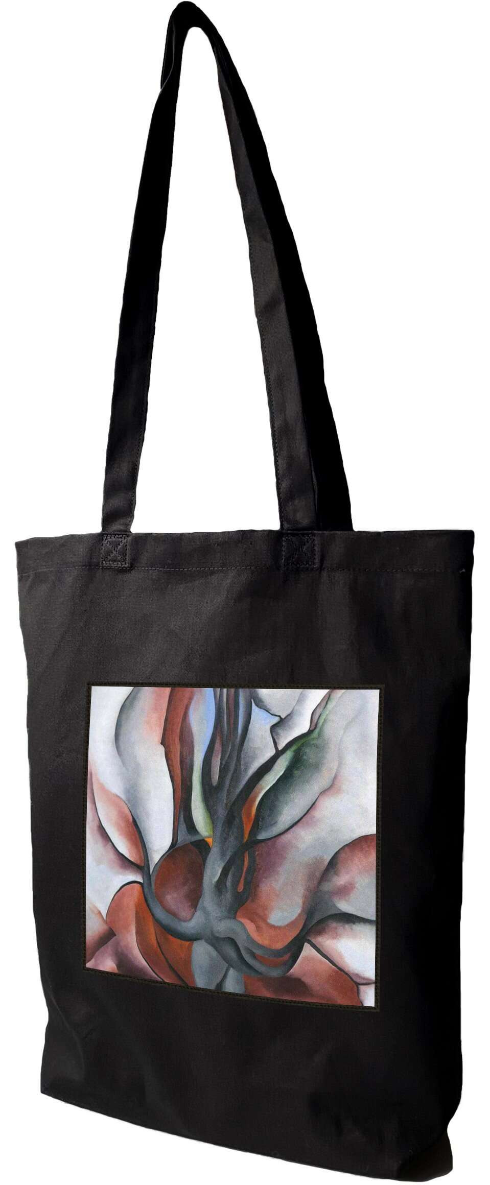 Torba z naszywką Jesienne drzewa Georgia O’Keeffe, Czarna